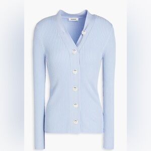 Sandro “Gabrielle” XS Women's Sky Blue Button-Up Top/Cardigan